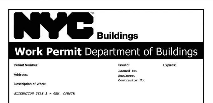 NYC building permits process
